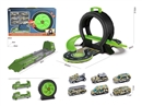 CATAPULT RAILCARR,2ASST W/6PCS FREE WAY DIE-CAST CAR