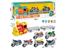 FRICTION TRAIN W/LIGHT & MUSIC & FREE WAY DIE-CAST MOTORCYCLE 2PCS（INCLUDE BATTERY)