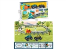 B/O RAIL TRAIN W/LIGHT & MUSIC & FRICTION DIE-CAST CLIMBING CAR 2PCS（NOT INCLUDE BATTERY)