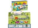 B/O RAIL TRAIN W/LIGHT & MUSIC & FREE WAY DIE-CAST MOTORCYCLE 2PCS（NOT INCLUDE BATTERY)