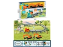 B/O RAIL TRAIN W/LIGHT & MUSIC & FREE WAY DIE-CAST CONSTRUCTION CAR 2PCS（NOT INCLUDE BATTERY)