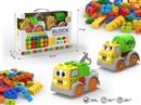 BUILDING BLOCK CAR SET W/LIGHT & MUSIC 50PCS(INCLUDE BATTERY)