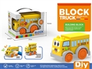 BUILDING BLOCK CAR W/LIGHT & MUSIC(INCLUDE BATTERY)