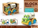 BUILDING BLOCK CAR W/LIGHT & MUSIC(INCLUDE BATTERY)