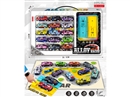 PULL BACK CAR SET 15PCS W/CATAPULT 2PCS & MAP