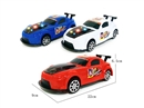 PULL LINE CAR W/LIGHT,3COLORS