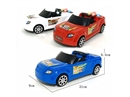PULL LINE CAR W/LIGHT,3COLORS