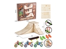 DIE-CAST FIDGET SPINNER W/WOODEN SCENE