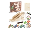 DIE-CAST FIDGET SPINNER W/WOODEN SCENE