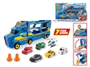 FREE WAY TRUCK W/LIGHT & SOUND & CAR 6PCS(INCLUDE BATTERY)