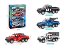 FRICTION POLICE CAR 4PCS