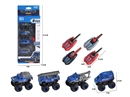 CATAPULT DIE-CAST POLICE CAR 4PCS