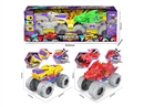 FRICTION MONSTER TRUCK W/LIGHT & SOUND,4COLOURS