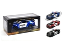 1:24 PULL BACK DIE-CAST CAR W/LIGHT & MUSIC & CAN OPEN THE DOOR,1PCS,3COLORS(INCLUDED BATTERY)