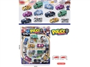 PULL BACK POLICE CAR SET