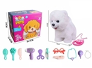 B/O PLUSH DOG W/SOUND & CAN WALKING & ACCESSORIES(NOT INCLUDE BATTERY)