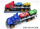 FRICTION TRUCK W/FREE WAY POLICE CAR 2PCS