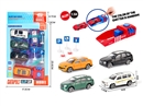 1:64 FREE WAY DIE-CAST CAR SET,4PCS W/CATAPULT
