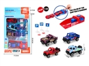 1:64 FREE WAY DIE-CAST CAR SET,4PCS W/CATAPULT